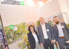 Mrs Kohler, Mr Schneider and Mr Lang of Gartenbau Versicherung